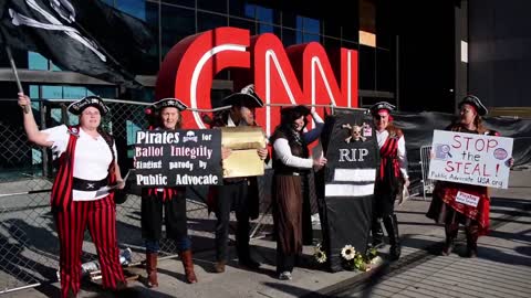 CNN endorses Stealing Pirates Joe Biden Victory ~ Stop the Steal Rally Live in Georgia