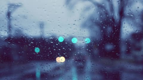 Rain Sound On Window with Thunder SoundsㅣHeavy Rain for Sleep, Study and Relaxation, Meditation