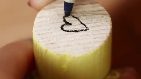 Make Stamps from Wood and used Sponges that are Easy and Cute