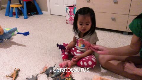 Brilliant 2-year-old names 22 dinosaurs in 2 minutes!
