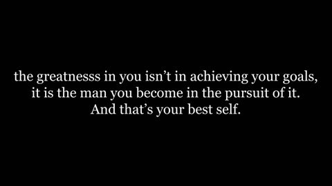 goal is greatness, aim for it