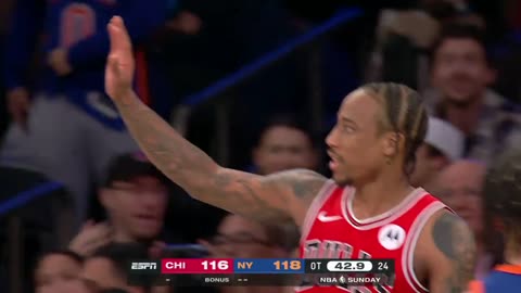 DeMar DeRozan cuts the deficit down the stretch in overtime