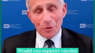 Dr. Fauci supports vaccine mandates