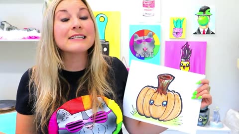 How to Draw the Cutest Fall Pumpkin
