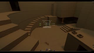 Very old Quake 2 match from the 90s between Blue and Shub on dm1.