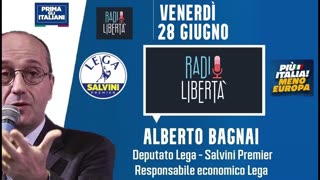 🔴 Intervista radiofonica all'On. Alberto Bagnai a "Oltre la Pagina" su Radio Libertà del 28.6.2024.