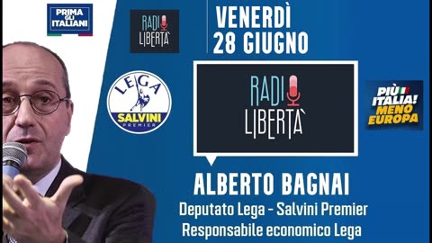 🔴 Intervista radiofonica all'On. Alberto Bagnai a "Oltre la Pagina" su Radio Libertà del 28.6.2024.