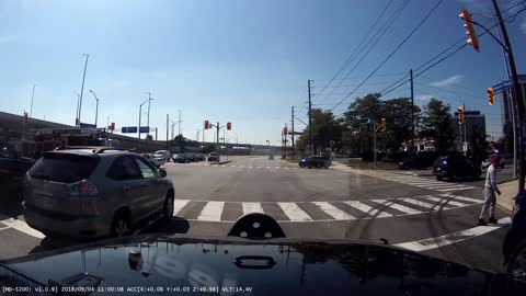 Driver Almost Causes Three Accidents