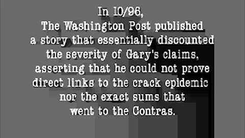 Gary Webb: In His Own Words (2002) | CIA Cocaine Dark Alliance