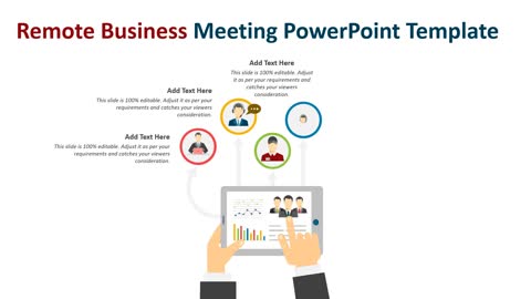 Remote business meeting PowerPoint template