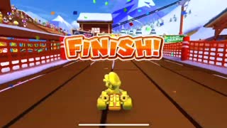 Mario Kart Tour - Coin Rush Gameplay (Snow Tour)