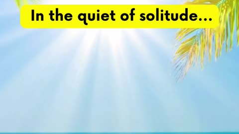 The power of #solitude #MotivationMonday #Inspiration #PositiveVibes #SuccessTips