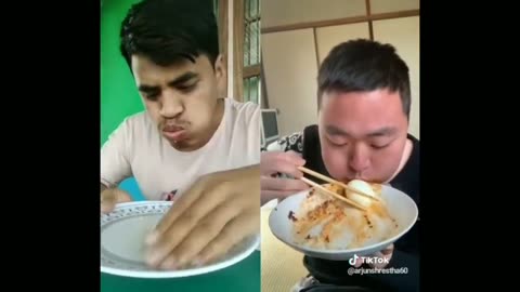 Funny food eating challenge🤣 India vs china