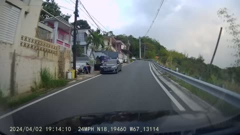 Head-on Crash on Narrow Road