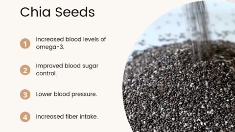 Benefits of chia seeds.
