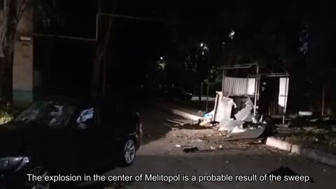 The explosion in the center of Melitopol is the probable result of the FSB sweep