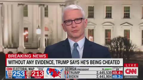 Anderson Cooper Calls President Trump an Obese Turtle.