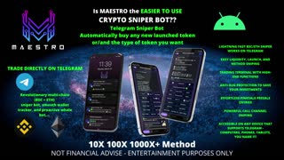 MAESTRO Crypto Sniper Bot Insane daily profits 10x 100x 1000x Easy to use