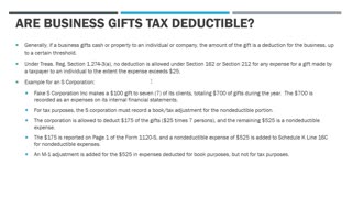 Can Business Gifts Be Tax Deductible?