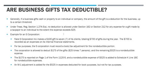 Can Business Gifts Be Tax Deductible?