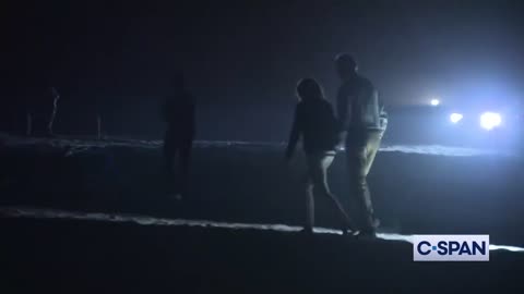 NIGHT MOVES: Bidens Take Creepy Night Walk on Beach Surrounded by Flashing Lights [Watch]