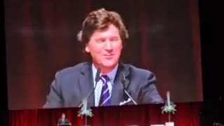 TUCKER ROASTED TRUDEAU at a Canadian Event