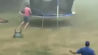 Brother in Laws Brave Storm to Save Trampoline