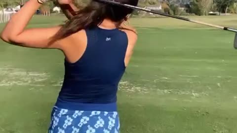 Golf baby girl short video