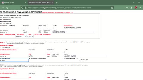 UCC -1 Financial Statement