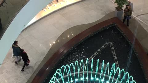 representation of fountains in a shopping center