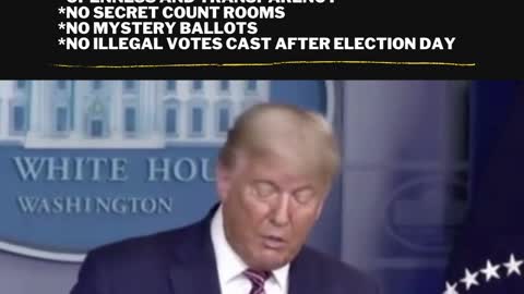 Trump: "We wan't every legal vote counted"