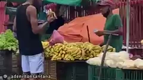 tasting banana and moaning kkkk