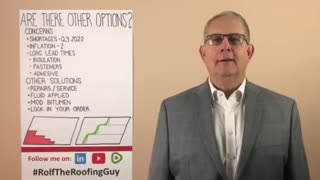 It’s hard to buy a new roof this year. What are your options? With #RolfTheRoofingGuy