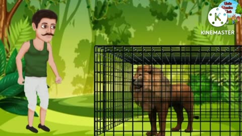 Animal cartoon green screen video |