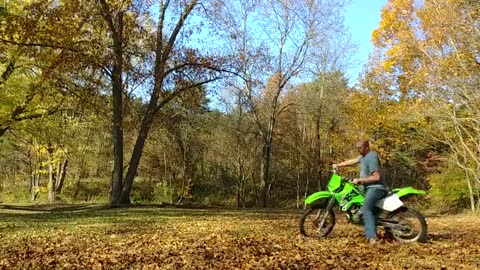 Enduro Practice: Learning to slowly lift the front wheel.