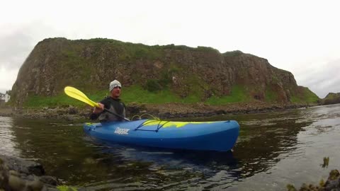 Mark Clark Portrush Kayaking and walking around White Rocks 2015.