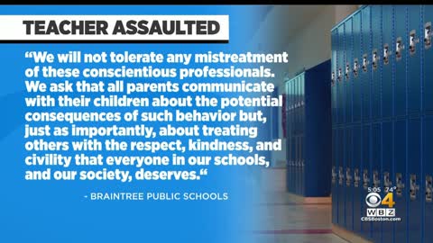 A Braintree student assaults a teacher inspired by alleged "slap a teacher" TikTok challenge