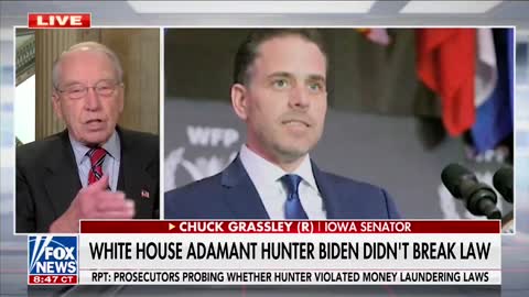 Sen. Grassley Warns Of Possible Blackmail From CCP In Connection With Hunter Biden's Laptop