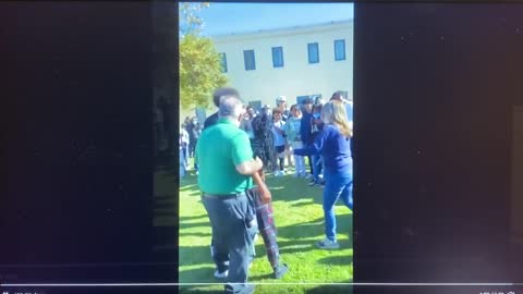 Totally Donald Trump’s Fault. They Beat Up The Teacher Trying To Stop It.