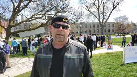 INTERVIEW WITH WEEKLY ORGANIZER, NEIL, NO MORE LOCKDOWNS PROTEST IN PETERBOROUGH, ONTARIO
