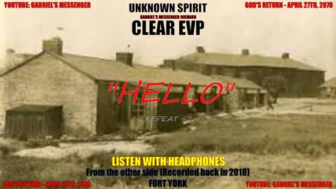 EVP Spirit Saying HELLO (#2) Proof of an Afterlife Supernatural Paranormal