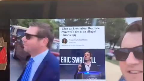 Alex Stein Confronting Democrat California Rep Eric Swalwell