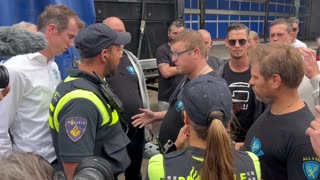 Dutch Farmers Convoy: police harass protester as farmers head to The Hague