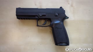 Sig Sauer ASP P250 CO2 Blowback .177 Caliber Pellet Pistol Table Top Review