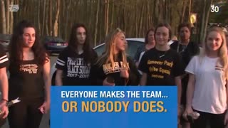 New policy for the cheerleading team angers girls who made the squad.