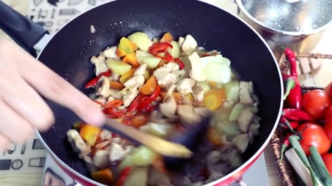 Sweet and Spicy Soy Sauce Potato Chicken Recipe