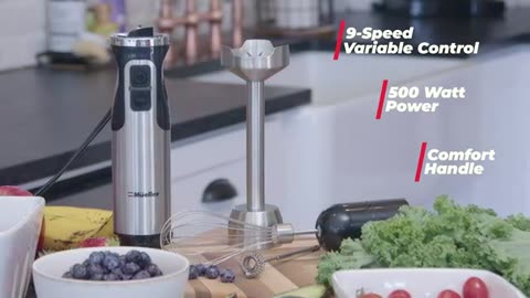 Powerful Immersion Blender, Electric Hand Blender