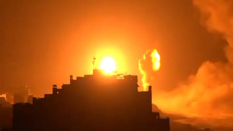 Israeli fighter jets attacking Gaza, allegedly hitting Hamas facilities