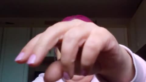 asmr pinknails clicking fingers