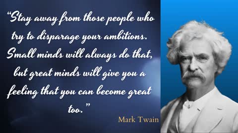 Motivated quote from Mark Twain